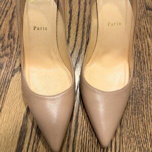 Christian Louboutin So Kate Nude Pumps – Size 38.5